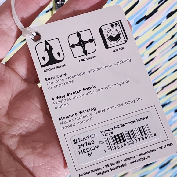 Footjoy Mid Layer Multicolor Patterned Jacket - Picture 4 of 9